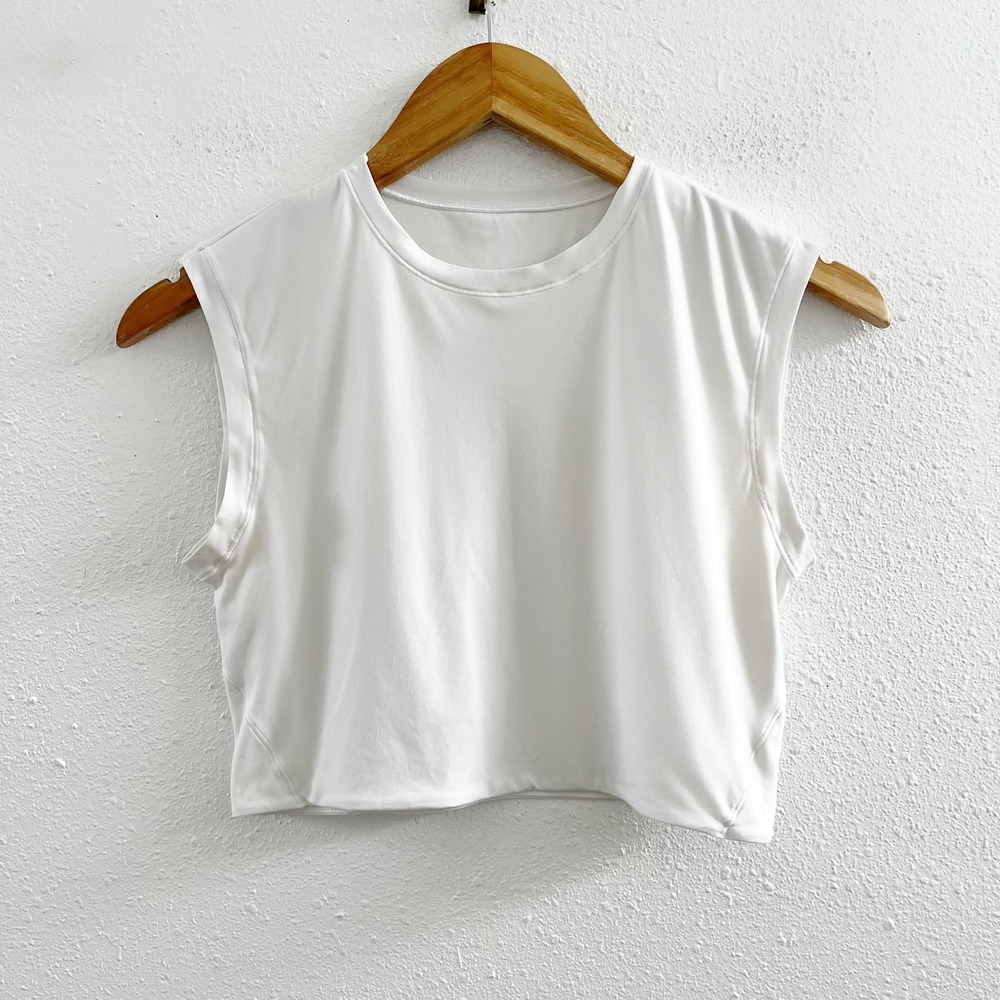 LULULEMON Jersey Training Muscle Tank Top No Size Tag Check Measurements
